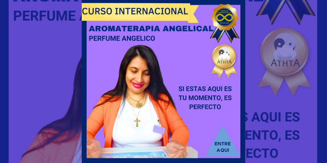 Video introductorio del curso de aromaterapia angelical, enseñando cómo usar esencias para canalizar energías, armonizar emociones y conectar con los ángeles
