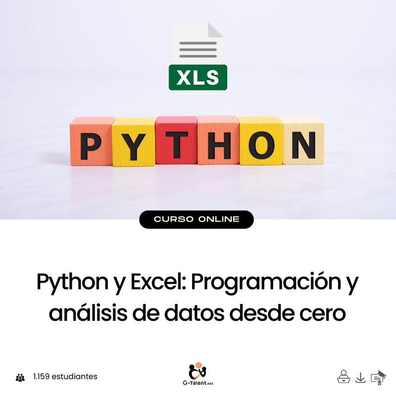 Python y Excel: Programación y análisis de datos desde cero - G - Talent.Net