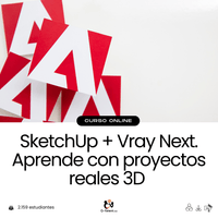 SketchUp 2024 + Vray Next. Aprende con proyectos reales 3D - G - Talent.Net